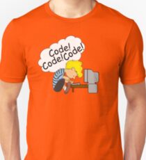 Code! Code! Code! Slim Fit T-Shirt
