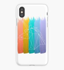 Rainbow Unicorn watercolor Art iPhone Case