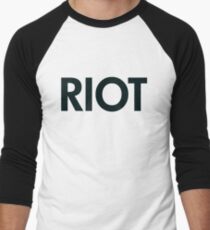 Riot (black) Men's Baseball ¾ T-Shirt