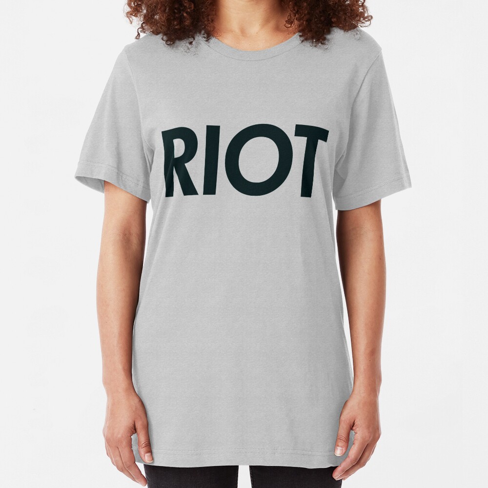 Riot (black) Slim Fit T-Shirt
