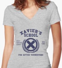 Xavier's School for Gifted Youngsters Women's Fitted V-Neck T-Shirt