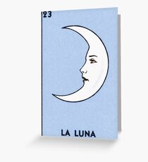 Tarjeta de felicitación la luna