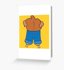 Denim Chicken Greeting Card
