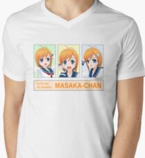Kawaiikochans! - As for me, it's certainly... MASAKA-CHAN Men's V-Neck T-Shirt