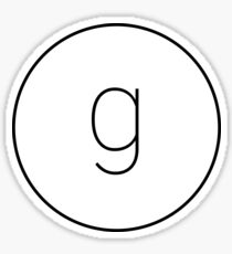 The Material Design Series - Letter G Sticker