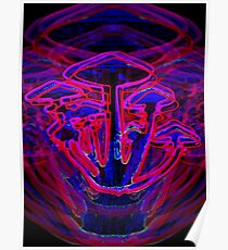 Neon Shrooms Poster
