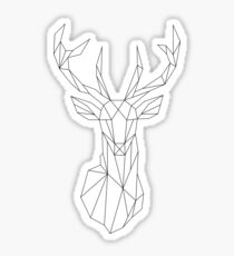 Geometric Deer Sticker