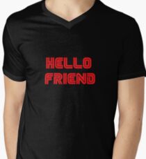 Mr. Robot - Hello friend Men's V-Neck T-Shirt