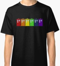 Rainbow Tardis' Classic T-Shirt