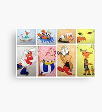 Cartoon Characters Canvas Print