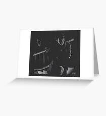 A Study in Black Greeting Card