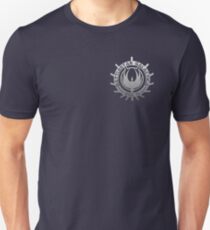 Camiseta unisex Battlestar Galactica - Logotipo de Chrome