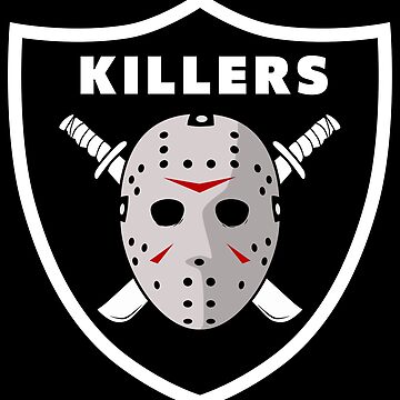 VOORHEES Raiders logo shirt Friday th 13th Jason Hockey Mask Las Vegas  Oakland