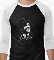Frank Sinatra - Portrait and signature Men's Baseball ¾ T-Shirt