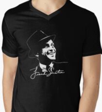 Frank Sinatra - Portrait and signature Men's V-Neck T-Shirt