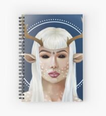 Demon Deer Girl Spiral Notebook