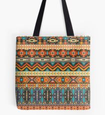 Colorful tribal pattern with geometric elements Tote Bag