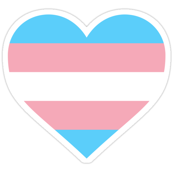 Trans Pride Flag Heart Shape Stickers By Seren0 Redbubble 1122