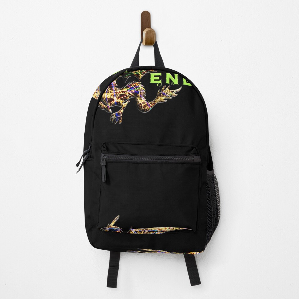 Endurance - Dragon Art Motivational Design on a backpack