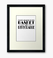 member of deplorable Framed Print