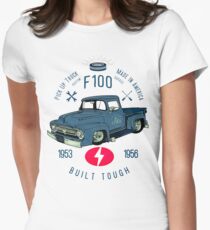 Ford F100 Truck Built Tough Women's Fitted T-Shirt