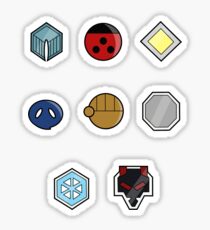 Pokemon - Johto League: Johto Region Badges Sticker