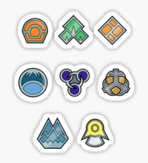 Pokemon - Sinnoh League: Sinnoh Region Badges Sticker