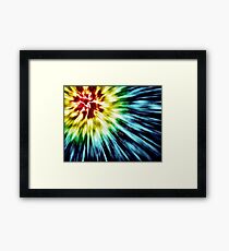 Abstract Dark Tie Dye Framed Print