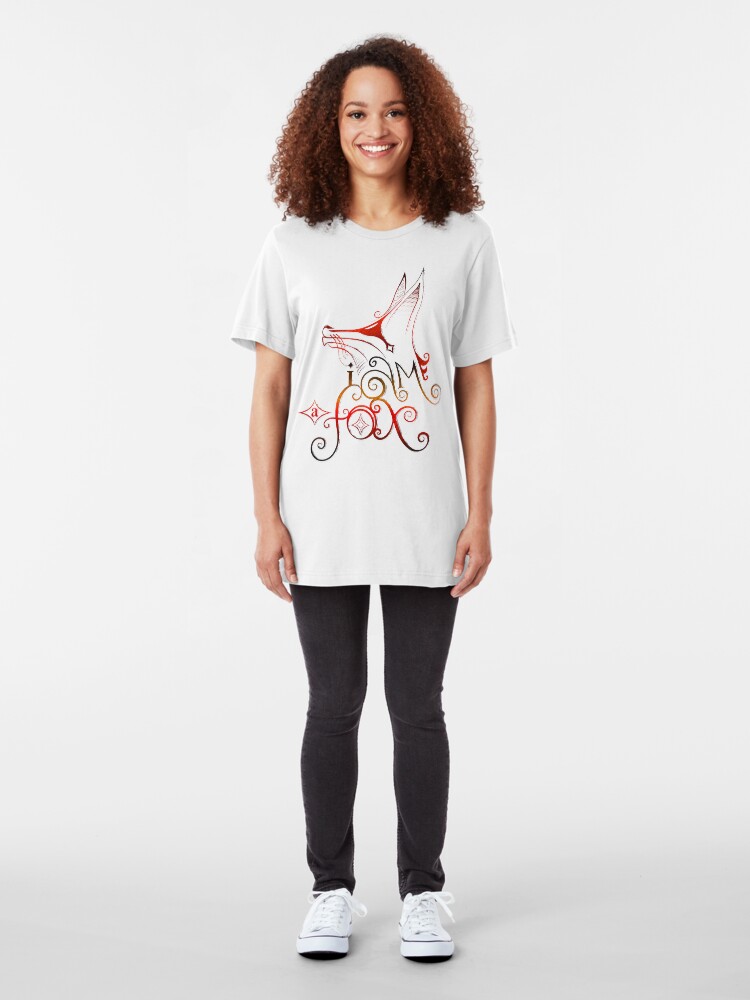 Alternate view of I am a Fox Slim Fit T-Shirt