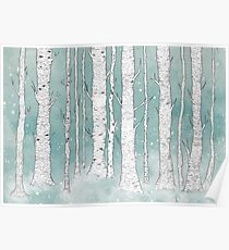 Birch Forest Poster