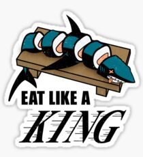 Eat Like a King (Light) Sticker
