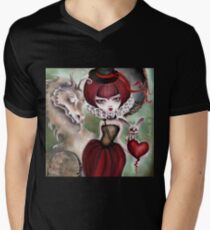 Dragon Lady - Graveyard Grenda & Dragon Men's V-Neck T-Shirt