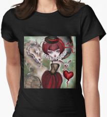 Dragon Lady - Graveyard Grenda & Dragon Women's Fitted T-Shirt