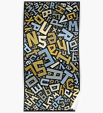 Most frequent letters in English Poster