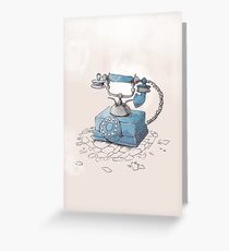 Old Telephone Greeting Card