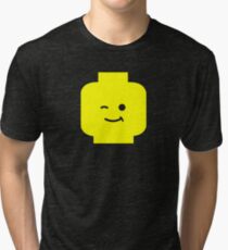 Minifig Winking Head Tri-blend T-Shirt