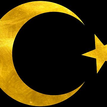 Türkei Flagge Fahne Gold Auto Matte