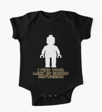 "I Find Your Lack of Bricks Disturbing" by Customize My Minifig One Piece - Short Sleeve