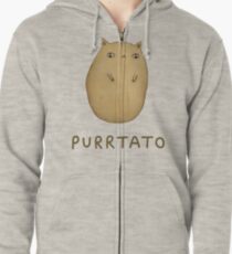 Purrtato Hoodie mit Reißverschluss