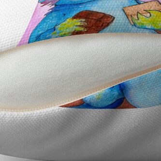 Alternate view of S'more Dragon Throw Pillow