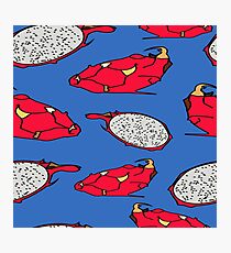 Pitaya fruit pattern Photographic Print