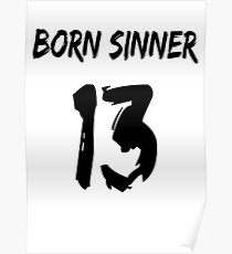 J Cole Born Sinner Poster