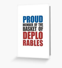 Proud The Member of Deplorables Greeting Card