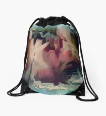 The Gathering - Abstract by Sherri Of Palm Springs Drawstring Bag