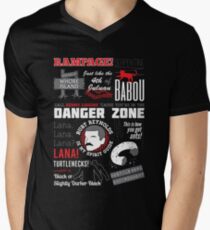 Camiseta de cuello en V Llamar a Kenny Loggins