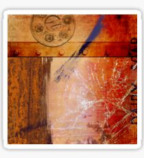 The glint of light on broken glass Sticker