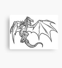 Skyrim Dragon Canvas Print