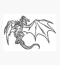 Skyrim Dragon Photographic Print
