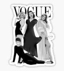 "VOGUE" Marilyn Monroe, Judy Garland, Audrey Hepburn und Elizabeth Montgomery Sticker