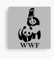 WWF Panda Parody Canvas Print